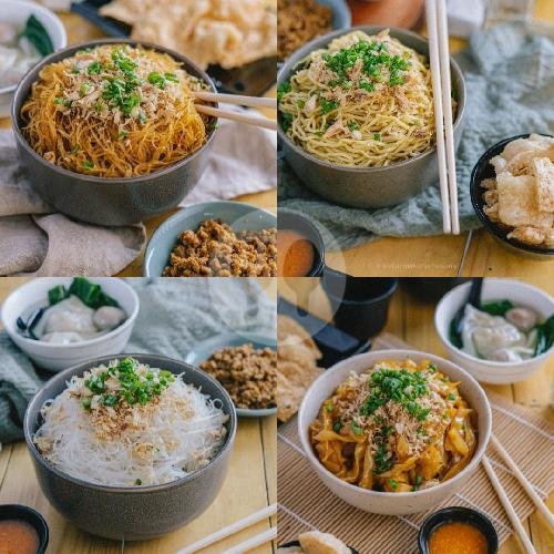 2 Porsi Komplit Free 1 Porsi Polos menu Mie Wei , Cibadak