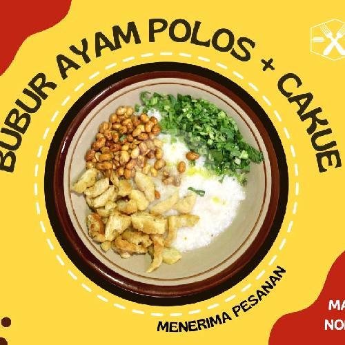 Bubur Ayam Polos menu Bubur Ayam Nasi Kuning Nasi Uduk Mas Nono, Brigjen Katamso