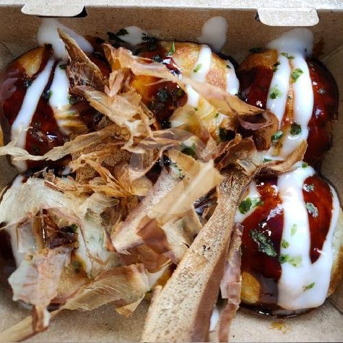 Paket Combo 1 Takoyaki Bakso + 1 Takoyaki Gurita menu Delice Takoyaki