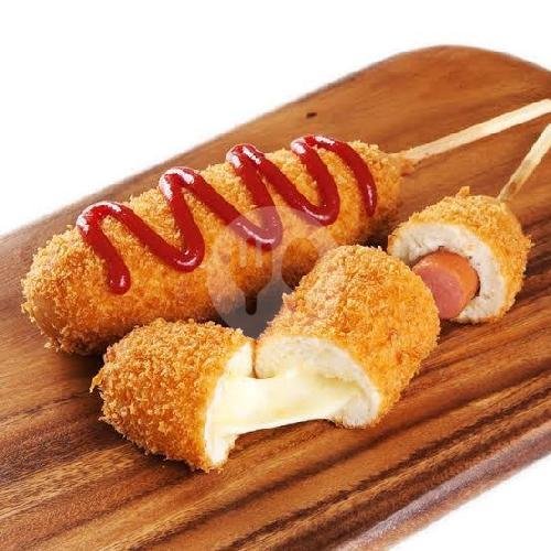 Corndog Full Sosis menu KEDAI CINTA BANJARSARI