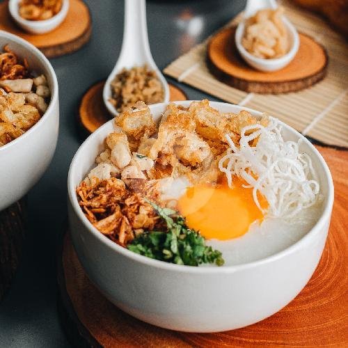 Bubur1 / 2Porsi menu Bubur Ayam Monas Acung, Raden Patah