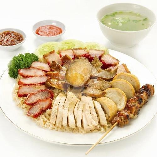 Nasi Hainan Ayam menu Nasi Campur Bintang Kelenteng, Kebon Jeruk