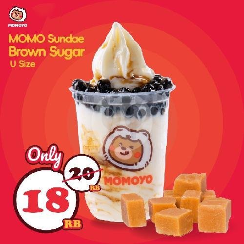 MOMO Sundae Strawberry menu Momoyo Ice Cream, Fruit Tea & Coffee, Kapas Krampung