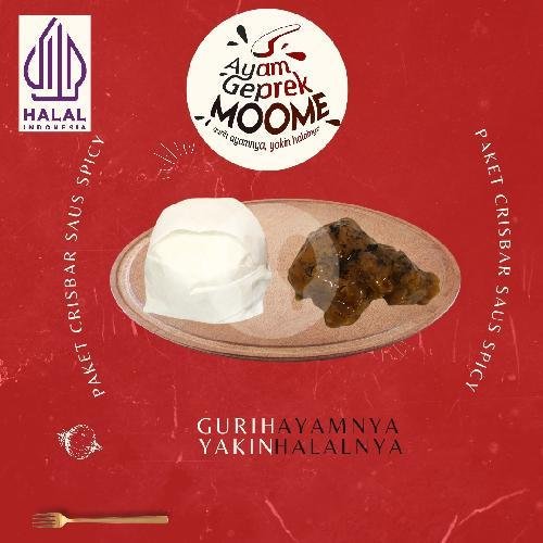 Paket Ayam Geprek Saus Cheesy menu Ayam Geprek Moome, Wonokromo