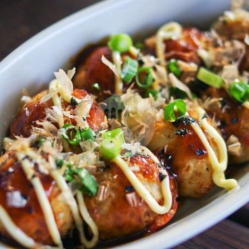 Promo Beli 4 Paket Takoyaki Bebas Pilih Rasa Free Thai Tea Originale menu Oishii Takoyaki, Madiun