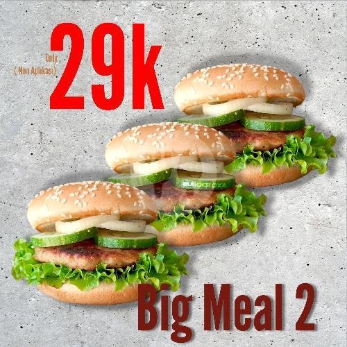 Hemat 3 ( Chicken Egg Burger + Apple Tea ) menu Burger OXA, Jalan Pulosari