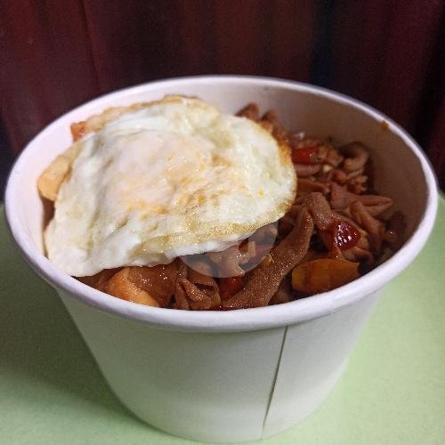 Paket Nasi Ayam Hemat Terong Kobis Penyet + Teh menu Lesehan Bu Heri, Krapyak Sleman