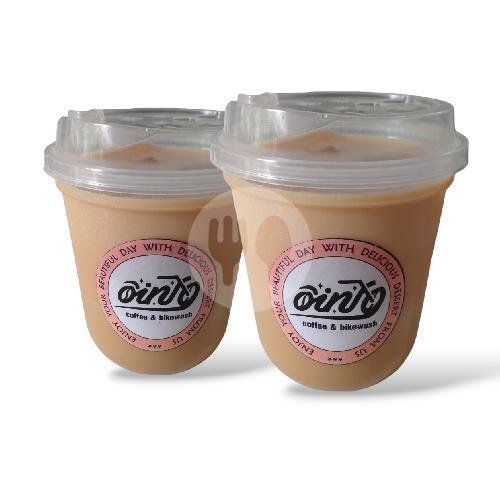 Kopi Susu BerEmpat menu Oing Kopi, Bunga Mas Satu