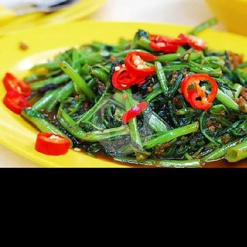Cah Kangkung Polos menu Izzat Seafood & Pecel Lele, Baleendah