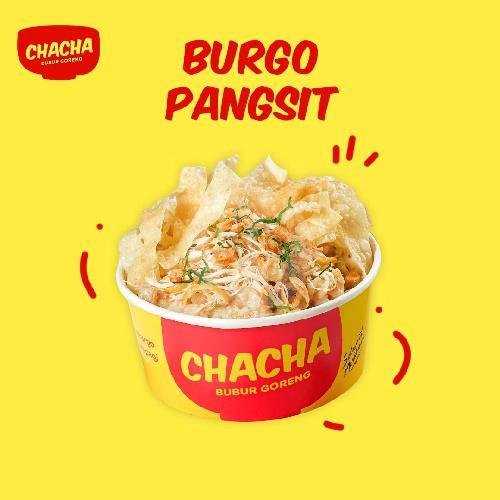 Bubur Goreng Pangsit menu Chacha Burgo Tebet