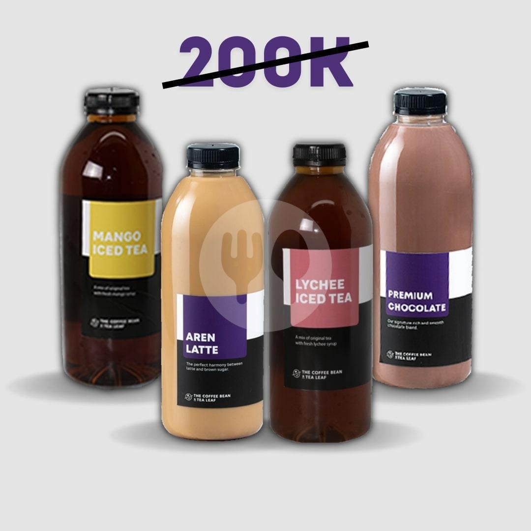 B1G1 1L Drinks 99K menu Coffee Bean & Tea Leaf, Transmart Buahbatu