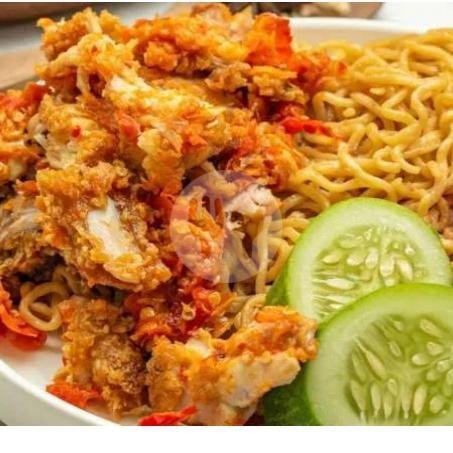 Mie Ayam Geprek Huhah menu Penyetan Nias, Mangu Harjo