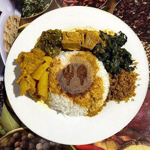 Nasi Perkedel menu Masakan Padang TOP Ampera Diponegoro, Samping Indomaret Diponegoro
