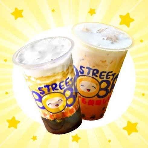 Shibuya Fresh Milk + Harajuku Milk Tea menu Street Boba, Kesambi