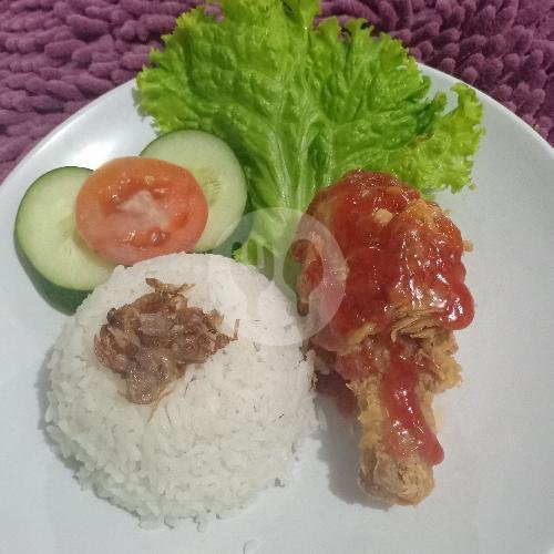 Nasi Ayam Asam Manis menu Kedai Paerte, Jebres
