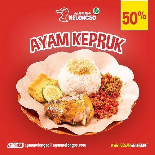 Ayam Goang + Nasi menu Ayam Goreng Nelongso, Sulfat