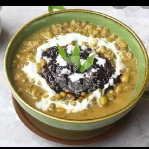 Bubur Kacang Ijo + Ketan Itam + Susu menu Bubur Putra Sunda, Basuki Rahmat