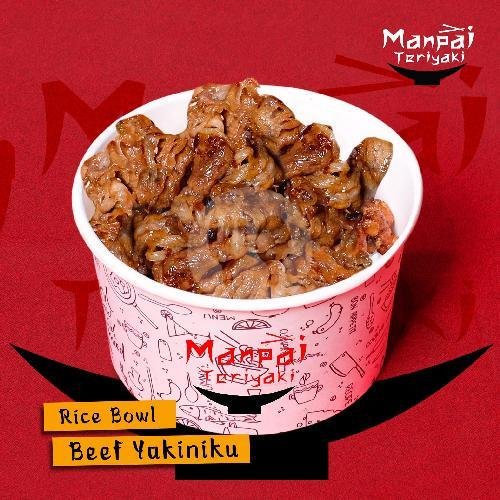 Rice Bowl Chicken Skin Teriyaki menu Manpai Teriyaki, Condet