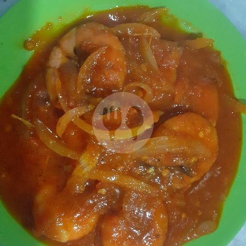 Udang Caos Tiram menu Lalapan Seafood Cak Ir, Mergosono