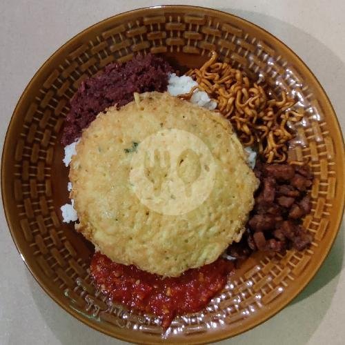 Nasi Komplit menu Warkop ADD, Buahbatu