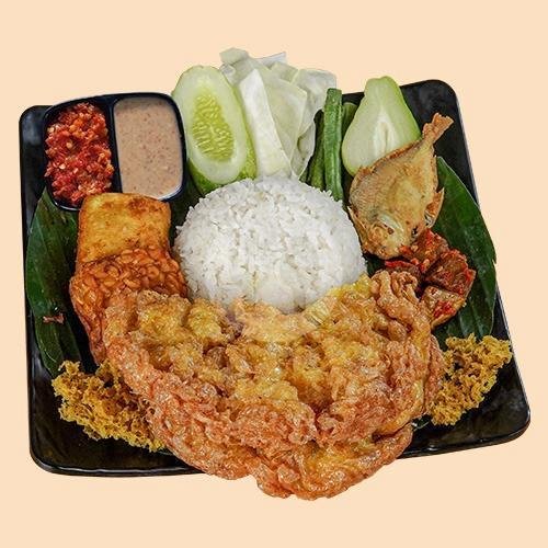 Paket Lurpi menu Nasi Uduk & Tempong Bu Odah, Cipinang Muara