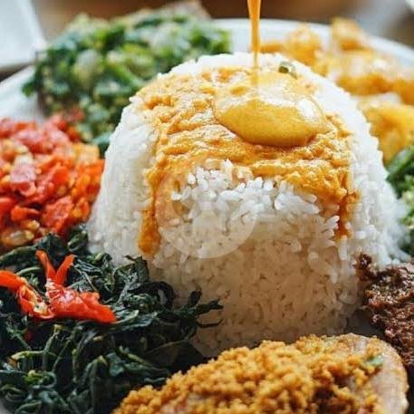 Nasi Ayam Goreng + Frestea menu Nasi Padang RM Basalero Gunung Batu, Gunung Batu