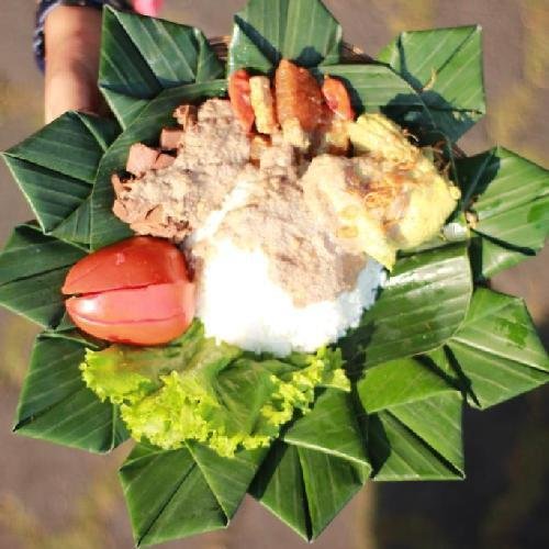Nasi Gudeg Krecek Ayam Kalasan menu Gudeg Krecek Jogja Dapur Manggut-Manggut, Pasar Puri Indah