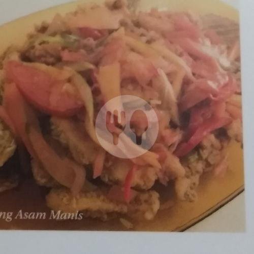 Cumi Goreng Mentega menu Bakmi Pegambiran, Pulo Gadung