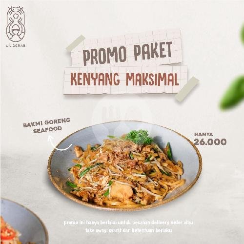 Kwetiaw Goreng menu Uniccrab, Klojen