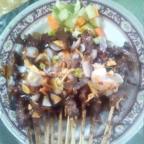 Sate Kambing + Lontong. menu Sate Madura Kantin Sehat Inti