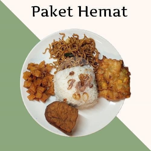Paket Kenyang menu Nasi Uduk Mamah Lintang, Kampung Melayu