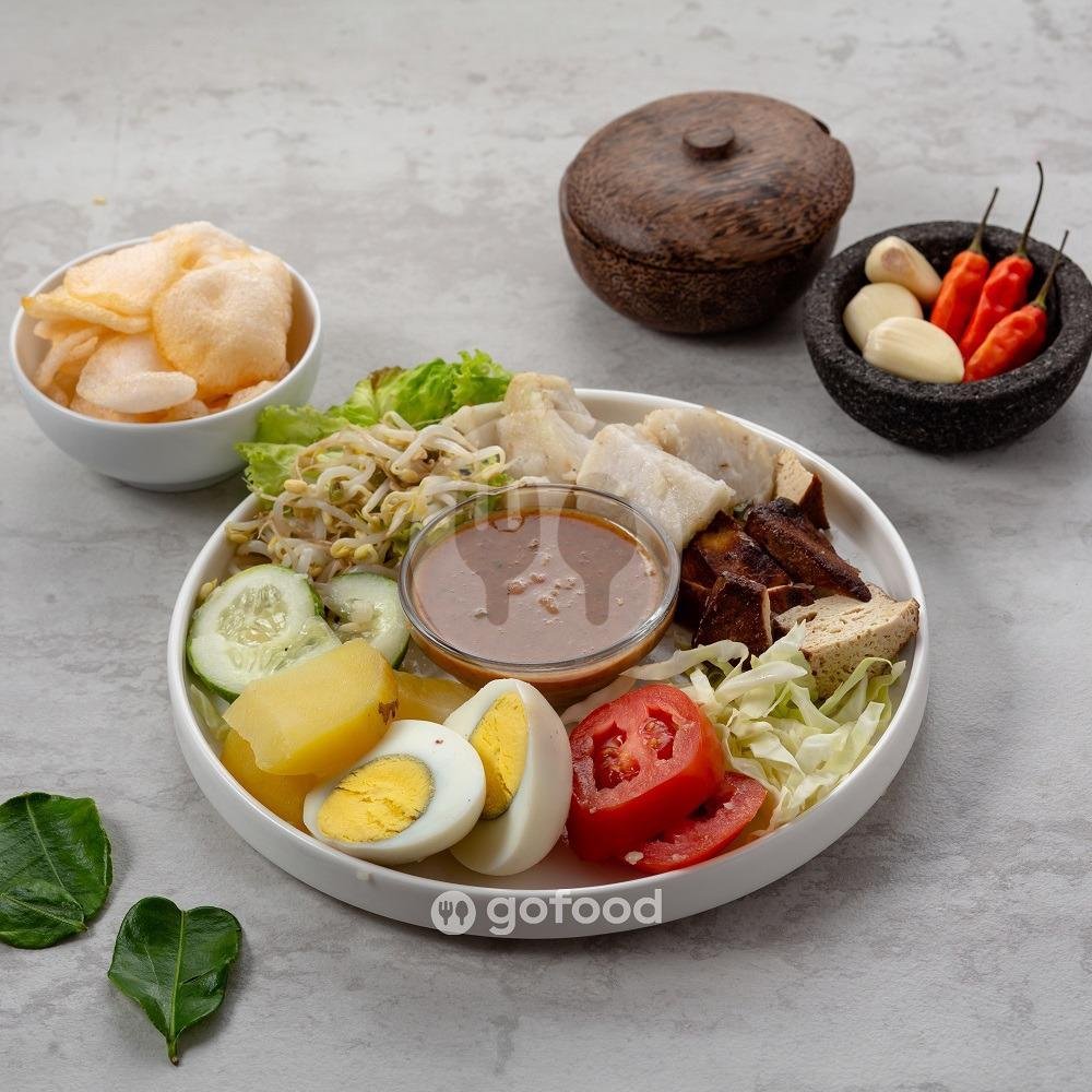 Gado Gado menu Lotek Lestari, Pondok
