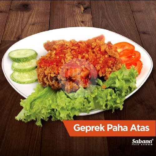 Paha Bawah Geprek menu Sabana Fried Chicken Kebon Baru Tebet, Tebet