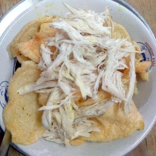 Bubur Ayam Kampung 1/2 Porsi menu Bubur Sop Ayam Kampung Mas Pelet
