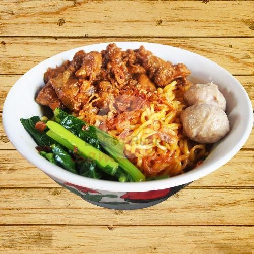Mie Ayam + Bakso Kecil (2bh) menu Bakso Rusuk Samanhudi, Kelapa Gading