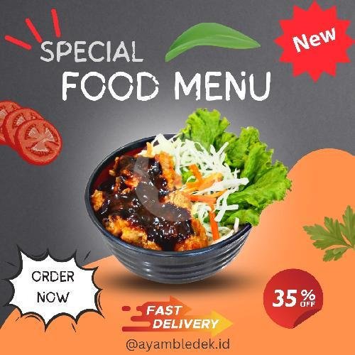 Ayam Geprek Sambal Ijo menu Ayam Bledek, Wonoasih