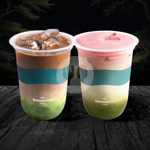 Tengu Matcha Free Nupeppo Ichigo menu Kopi Konnichiwa, Bandung