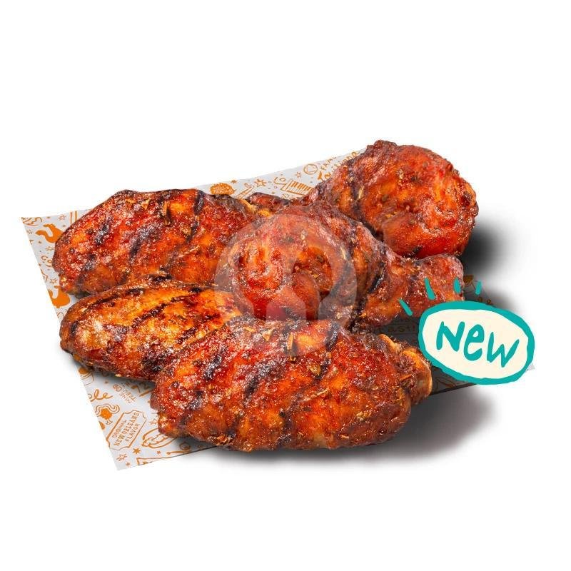 5Pcs Cajun Grilled Chicken Wings menu Popeyes Chicken, Bintaro Emerald