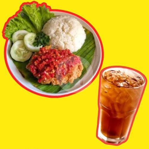 Nasi Ayam Geprek + Es Goodday menu Ayam Geprek & Nasi Babat PUTRA REOG