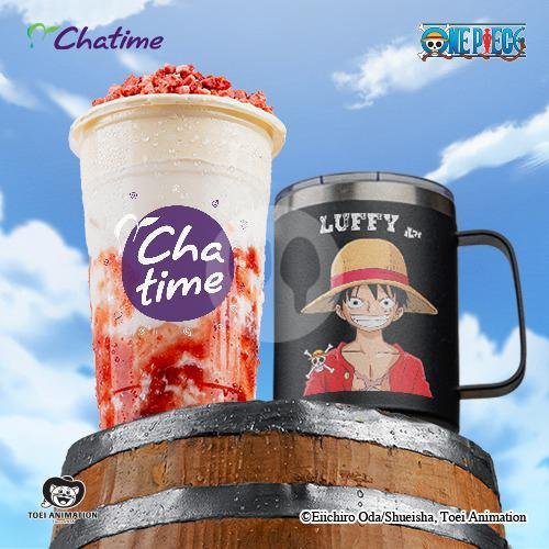 Mug One Piece Straw Hat Crew menu Chatime X Cupbop X Gindaco Ruko Tebet