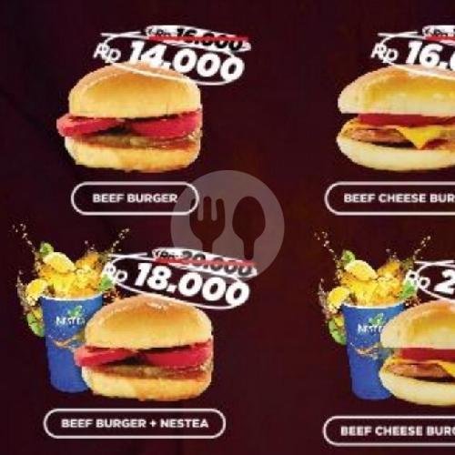 Beef Cheese Burger menu Rocket Chicken, Nguter