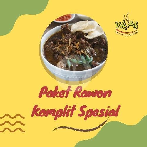 Paket Rawon Komplit menu Warung Arek Suroboyo, Cempaka Putih