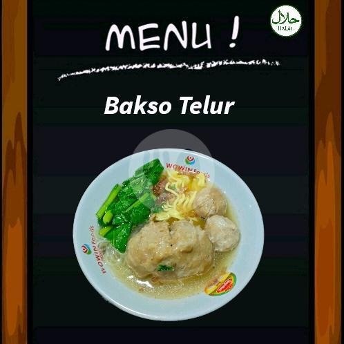Mie Ayam Bakso Telur menu Bakso Pak Lek Wonogiri, Raya Palur
