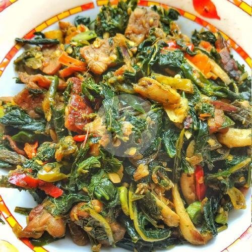 Oseng Daun menu Pawon Enduls, Mondorakan