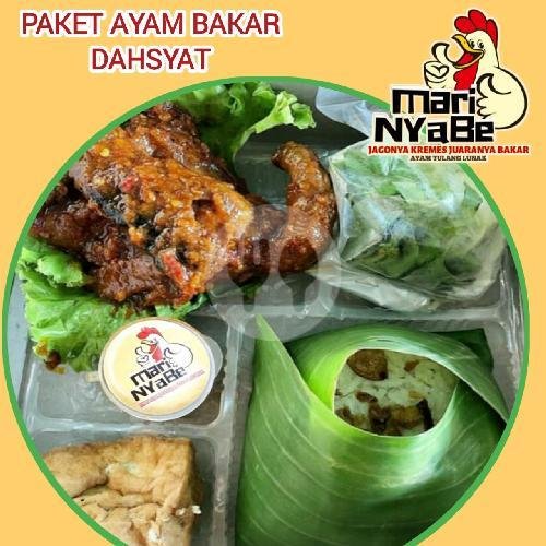 Rica Daging Sapi + Nasi menu Ayam Kremes Tulang Lunak Mari Nyabe, Ambarbinangun