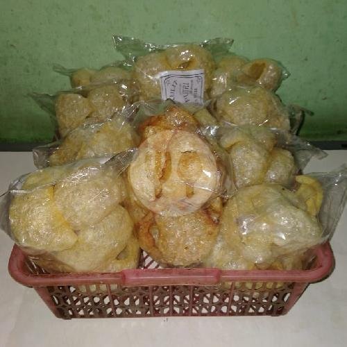 Kerupuk Kulit menu Mie Baso Babat PLO, Sukalaya Barat