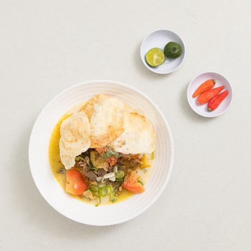 Soto Betawi Ayam + Nasi menu Sotoshop, Bungur