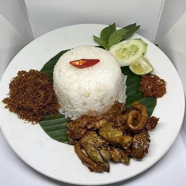 Sego Kereng Jeri (Jeroan Sapi) menu Bubur Ayam Mama An, Gubeng Kertajaya