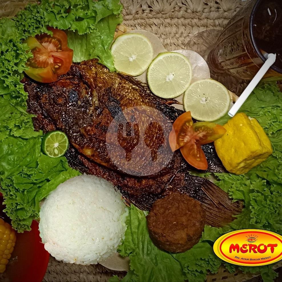 Paket Geprek Meriah menu Ayam Bakar Merot, Leuwi Panjang