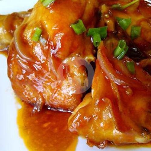 Ayam Saos Tiram menu Bakmi Selera dan Nasi Goreng Seafood, Damai Raya